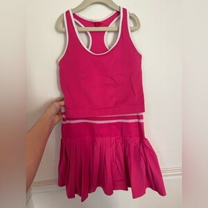 Hot Pink Wilson Tennis Skirt and Top